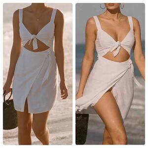 LSPACE Morning Star Dress Cover Up White